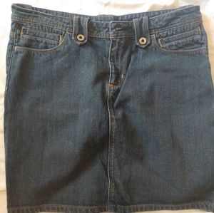 Polo denim mini skirt